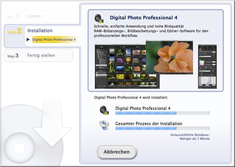 Installation Canon DPP 4.0 auf Mac OSX