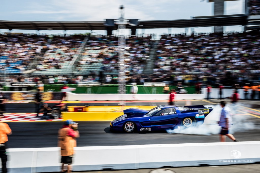 Start eines Dragsters am Hockenheimring